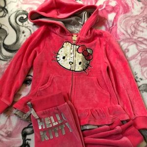 Toddler hello kitty sweat suit